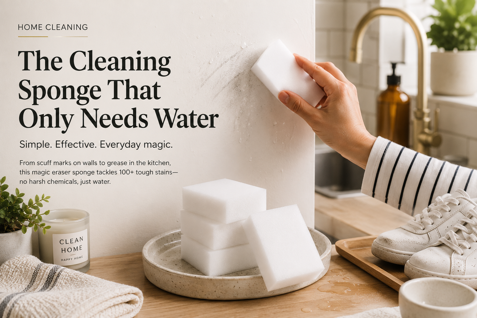 The Cleaning Sponge That Only Needs Water